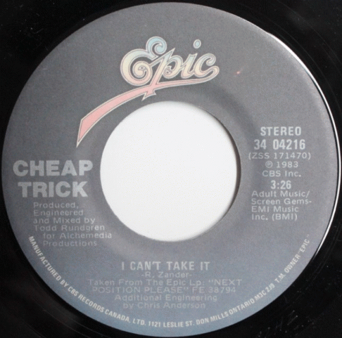 Cheap Trick : I Can't Take It